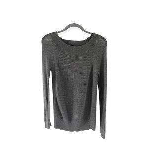 LOFT, Gray Boat Neck Sweater, Size M